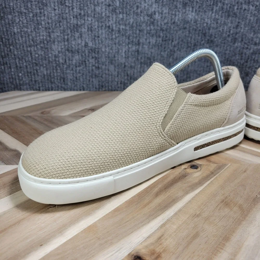 Birkenstock Oswego Canvas Suede Sandcastle Beige Slip On Mens 9 EU 42 Sneakers
